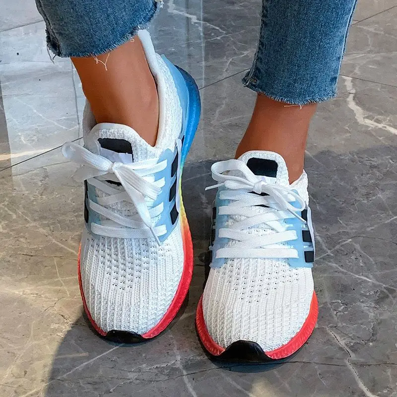 

2023 New Sports Shoes Fashionable and Lightweight Large Size Unisex Flyknit Shoes Student Shoes Running