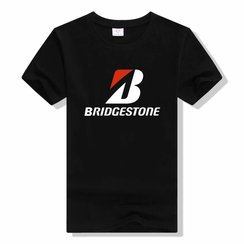 

Bridgestone 9 Men o-neck tshirt fashion Summer brand t-shirt black new men short sleeve Tshirt