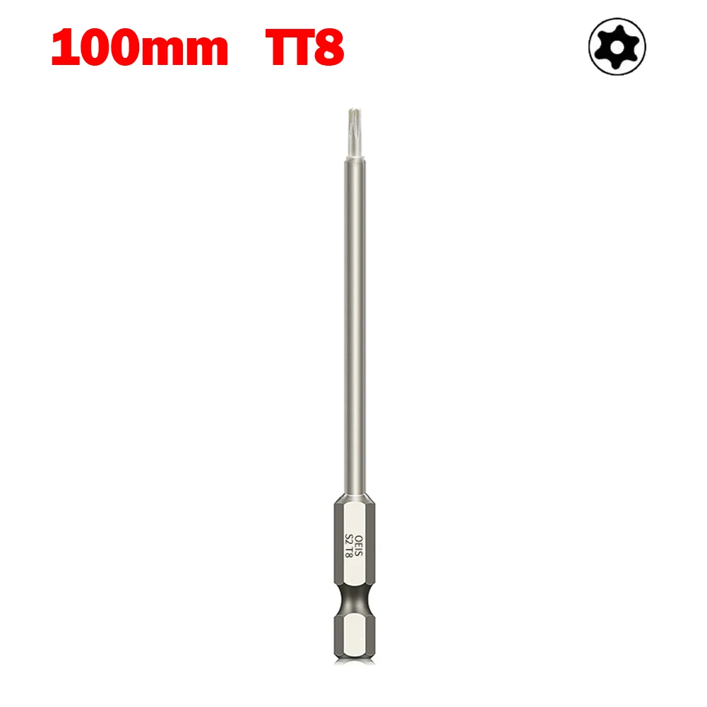 Отвертка Torx для точного отвинта T6-T40 инструмент полая отвертка 100 мм легированная