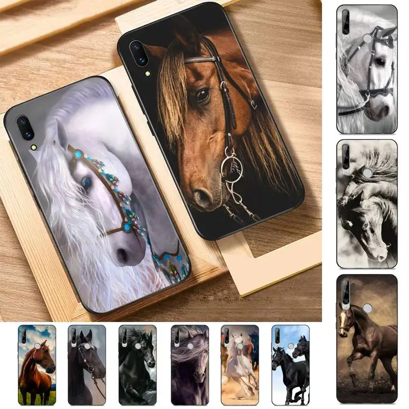 

Running Horse Phone Case for Huawei Y 6 9 7 5 8s prime 2019 2018 enjoy 7 plus