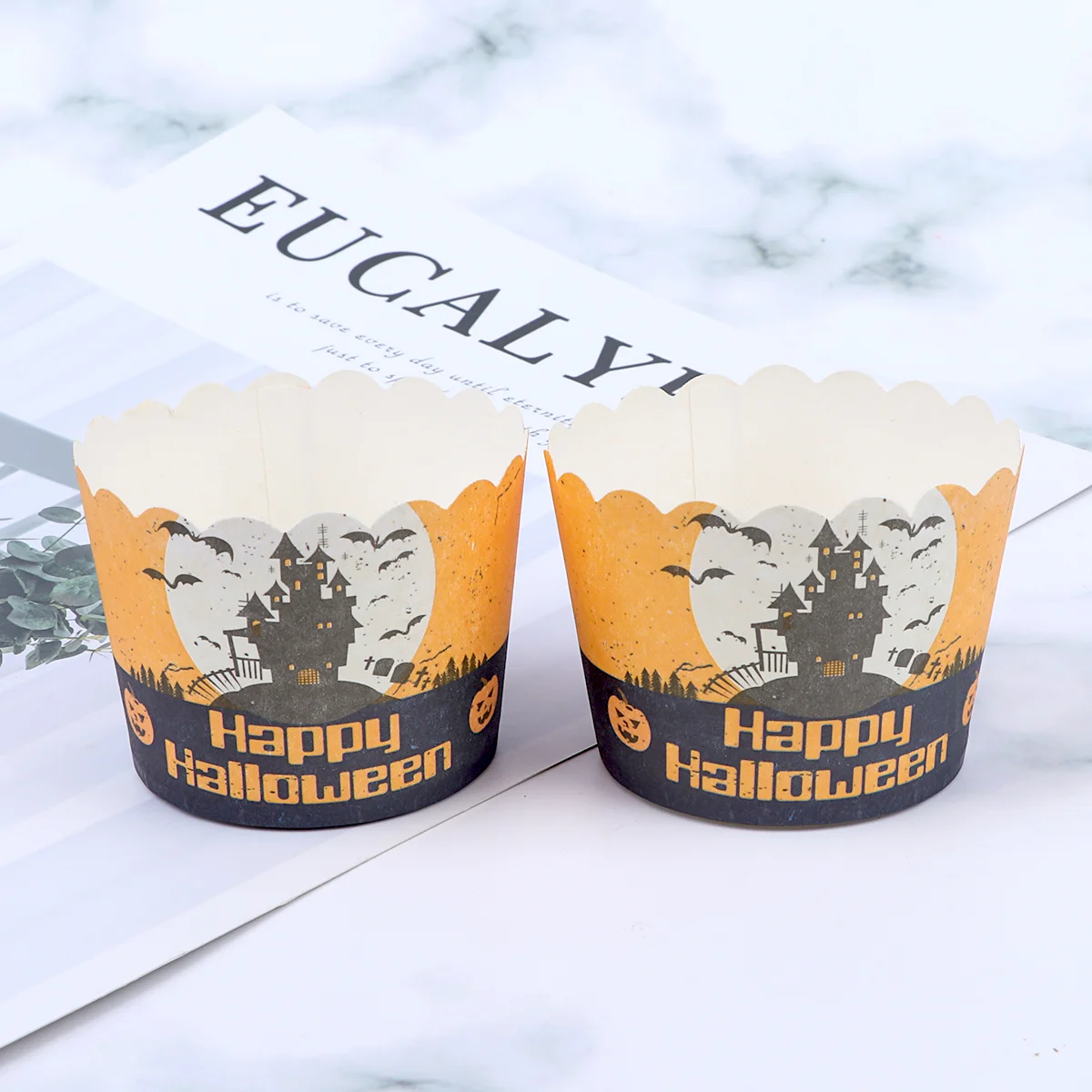 

50 Cupcake Liner Cupcake Wrappers Grease-proof Colorful Stackable Cake Paper Cup