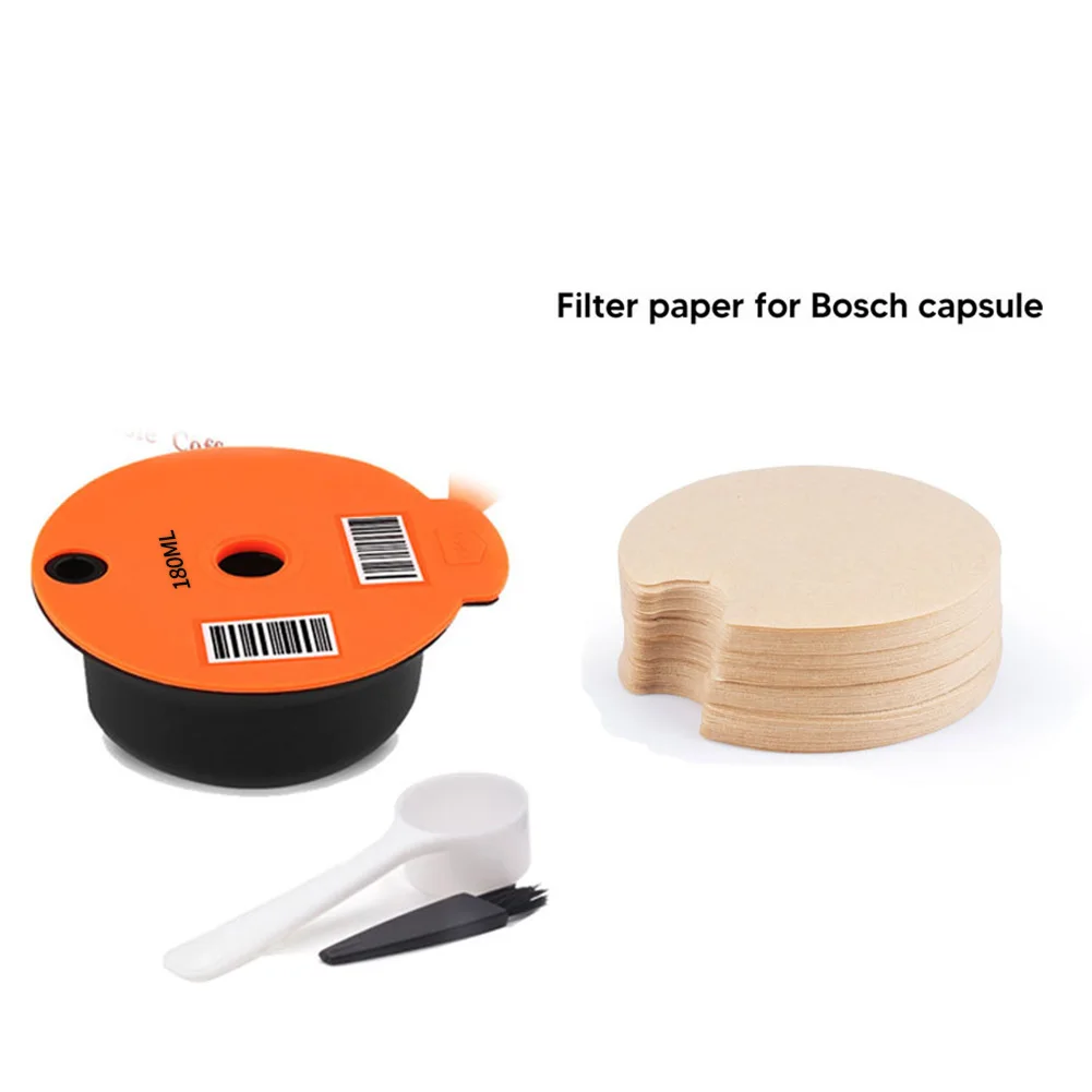 

180ml Reusable Coffee Capsule Filter Pod Cup Refillable For Bosch-s Tassimo Refillable Coffee Filter Latte Maker Food Grade