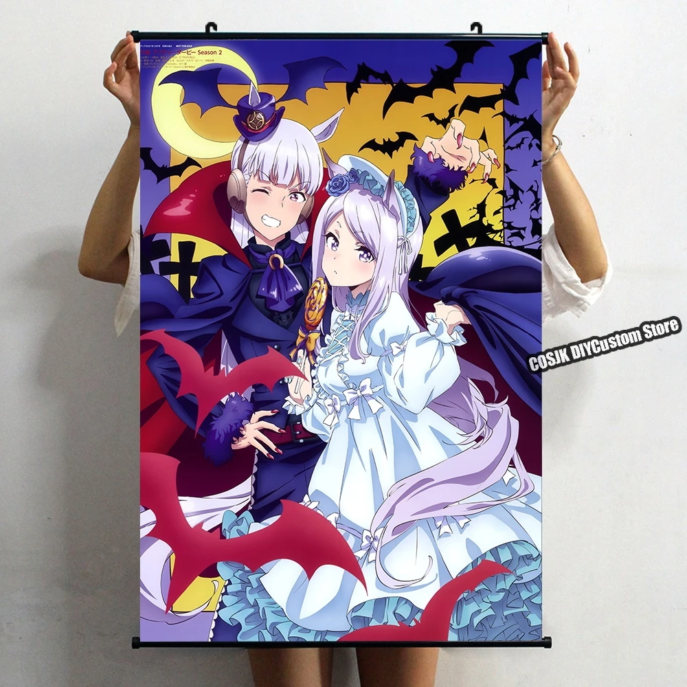 Anime Game Umamusume: Pretty Derby Gold Ship Mejiro McQueen Poster Wall Scroll Home Decor Living Room Decoration Collectible