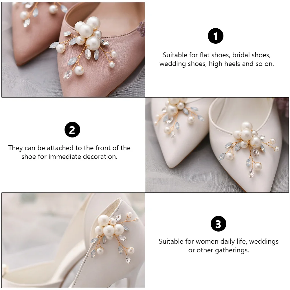 Аксессуары для обуви с пряжкой и цветком свадебные туфли со съемными пряжками