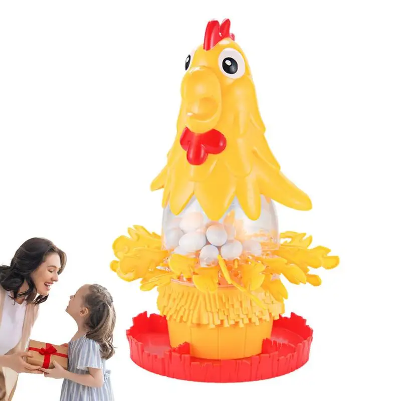 

Laying Eggs Toy Kids Interactive Plucking Board Game Multiplayer Educational Hen Toys For Social Skills Boys & Girls Chicken Toy