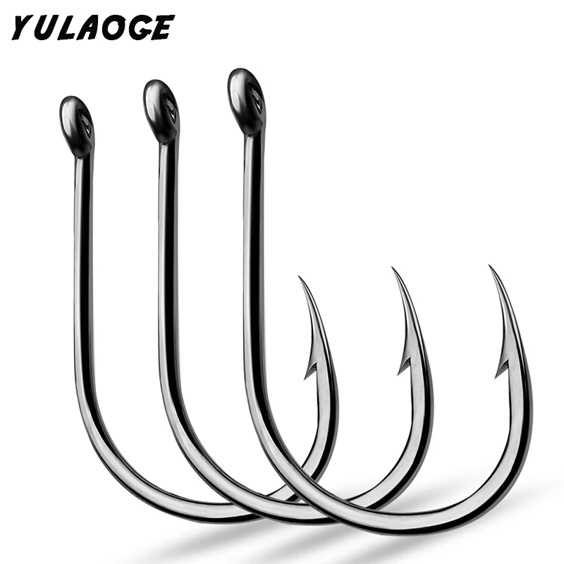 

50PCS Iseni single hook soft insect hook with barb crucian carp hook iron plate hook bulk hook fishing gear Fishing hooks