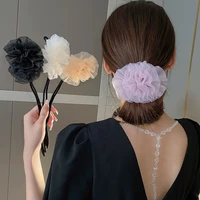 new headband roller hair curler women donut bun maker twisted lazy hairpin tool sweet flower magic hairstyle hair accessories