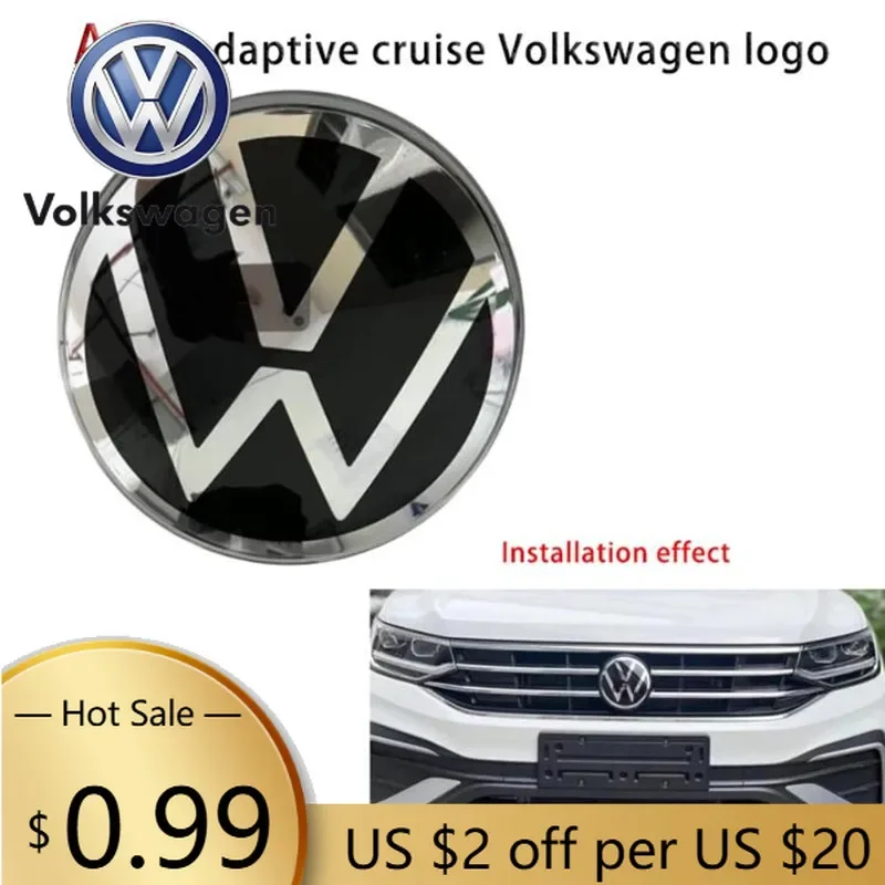 Фото Новый радар ACC 2026 года для Volkswagen VW, передний, с логотипом, 2GM853601, совместим с Volkswagen Golf 7, 7.5, 8, Polo, Passat, Arteon, T-Roc, Bo №1