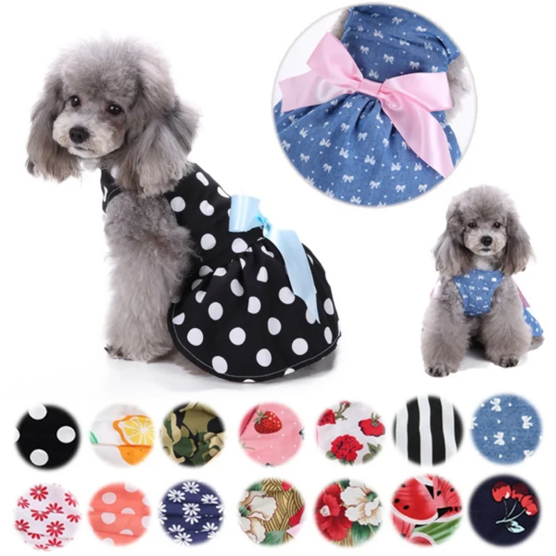 

Pets Dress Vestidos Dog Clothes Summer for Dog Chihuahua Wedding Dress Skirt Puppy Clothing Bowknot Dresses Tullle Dressfor Dogs