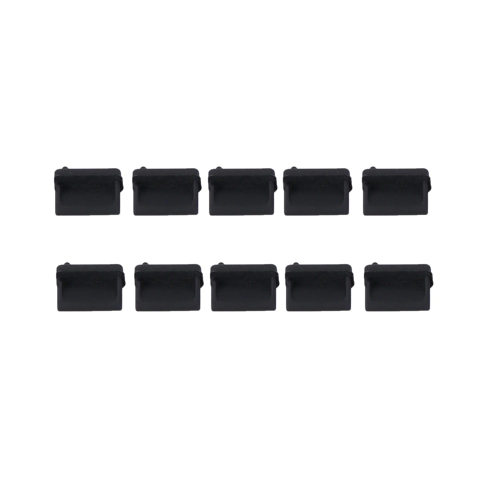 

10 pcs Silicone USB port plug dustproof plug stopper protection cap black