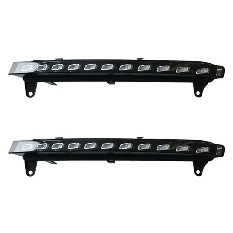 

1 Set For- Q7 2006 2007 2008 2009 Daylight Car LED DRL Daytime Running Lights Fog Headlight
