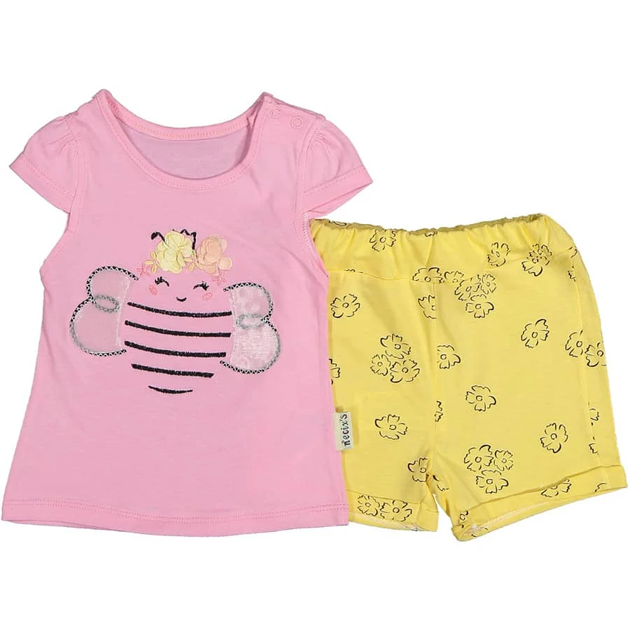 

Pink Yellow VızVız 2'li Girl Suit