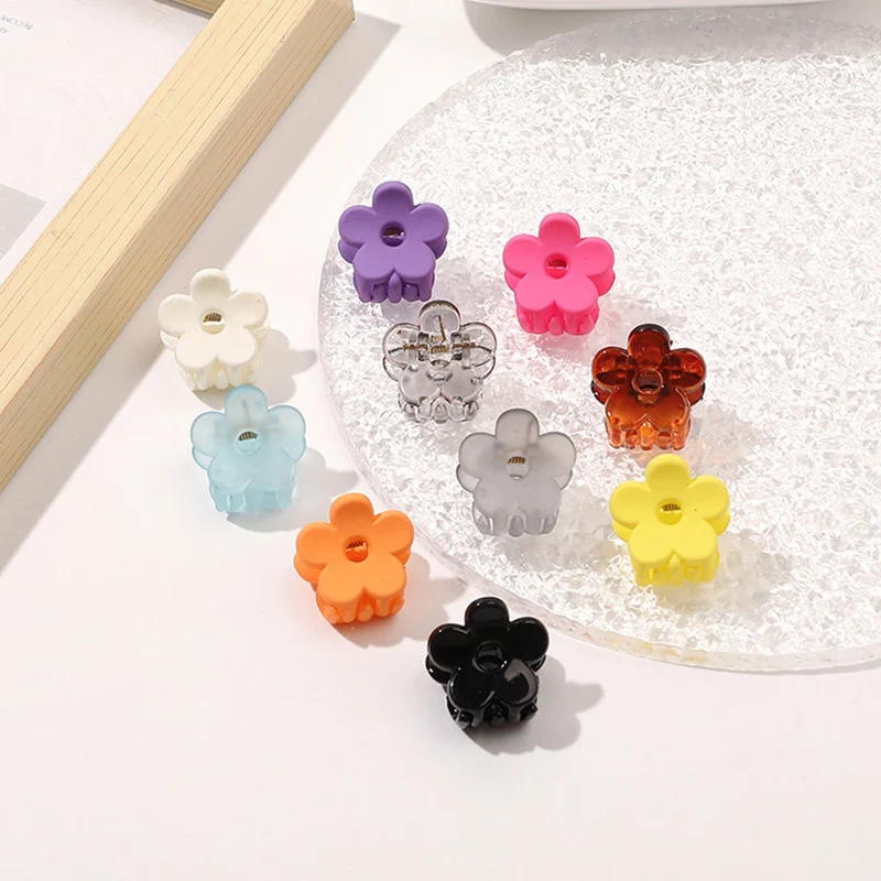 

5 Pcs/Set Flower Mini Hair Claws Colorful Crab Hair Clips For Girls Baby Sweet Hairpins Hair Accessories Barrettes Gift