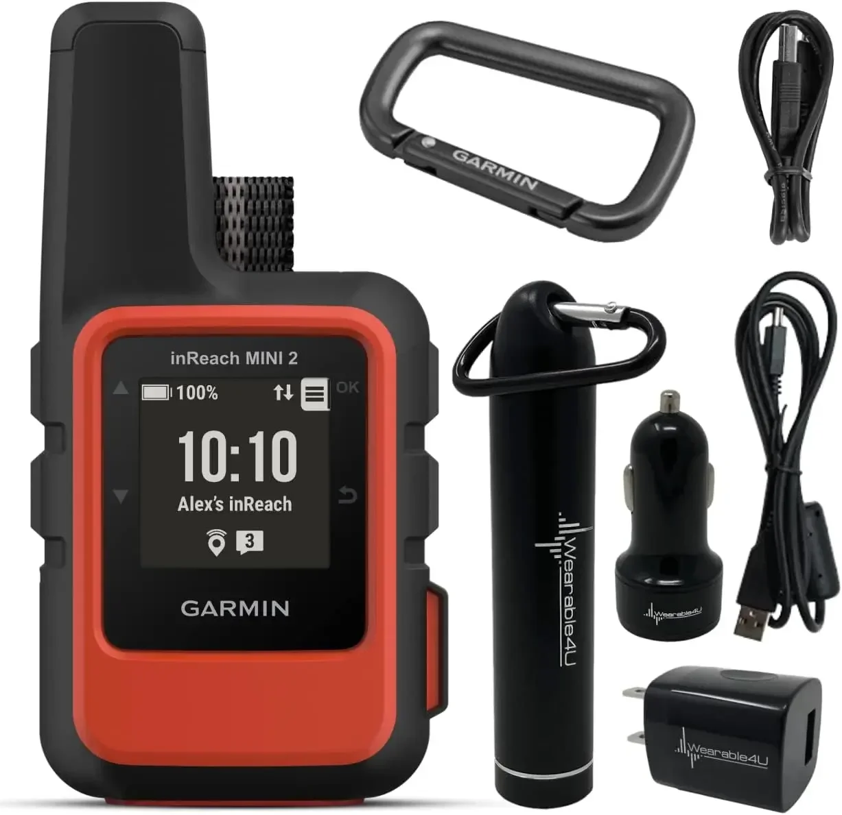 Для спутникового коммуникатора Garmin inReach Mini 2 (огнево-красного цвета) с комплектом