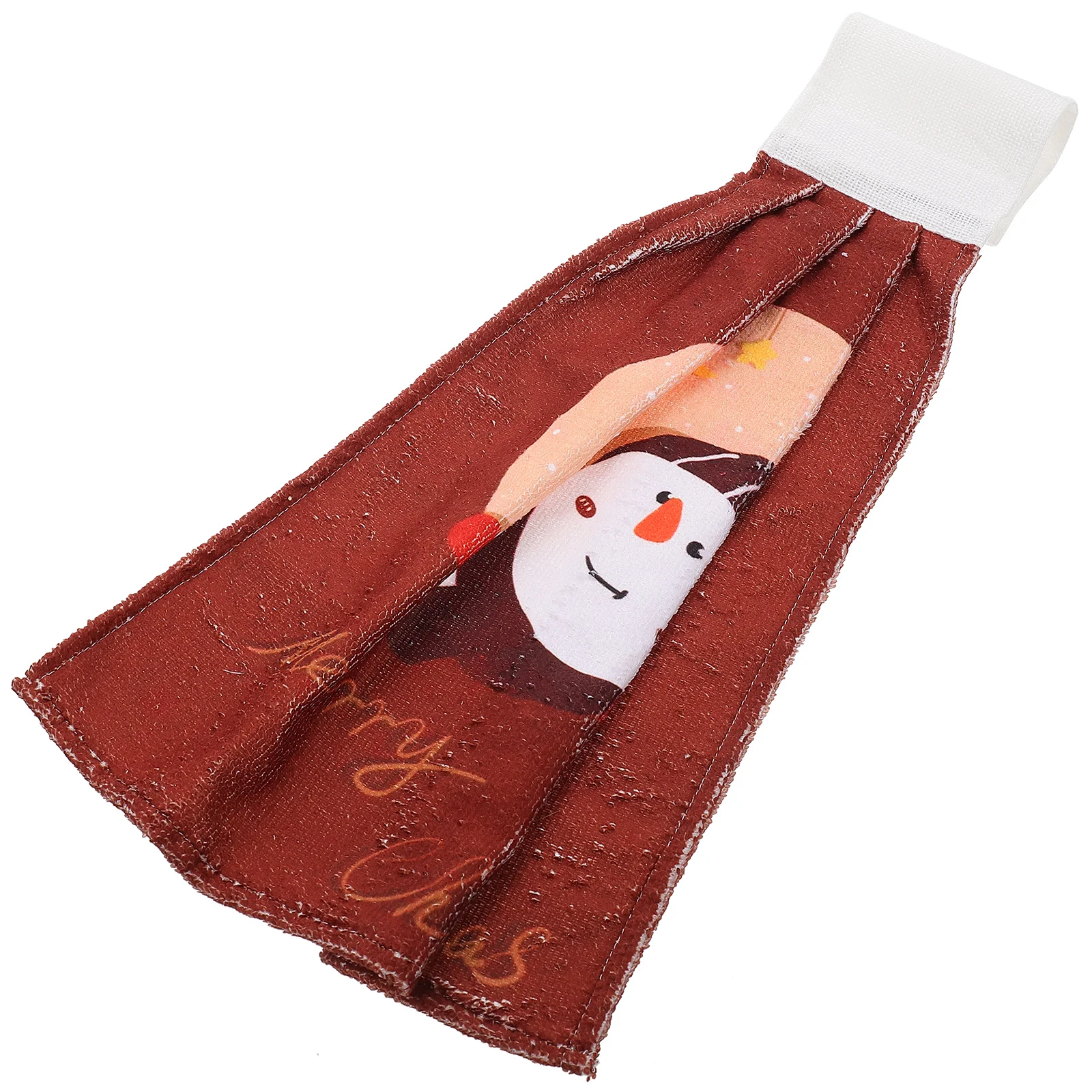 

Hand Towels Towel Kitchen Hangingchristmas Absorbent Cartoon Microfiber Tree Tie Dish Bath Fingertip Claus Holiday Water Santa