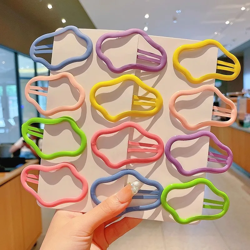 

Children's Cute Cloud Hair Clip Girl's Candy Color Bangs Broken Hair BB Clip Girl Princess Small Size Sweet Hair Clip Headdress
