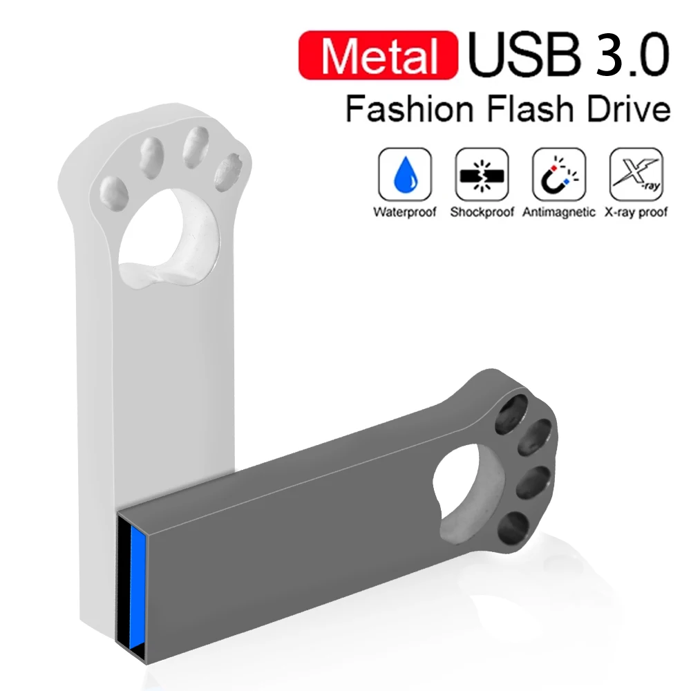 

Металлический флеш-накопитель в виде кота