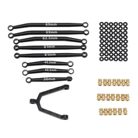 124 link rod kit aluminum alloy chassis link rod kit rc car upgrade parts for axial scx24 axi90081