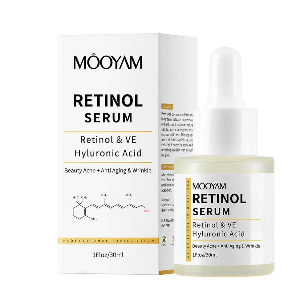 

2.5% Retinol With Hyaluronic Acid VE Face Serum Effectively Anti-Aging Wrinkles Smooth Skin Acne Retinol Facial Essence