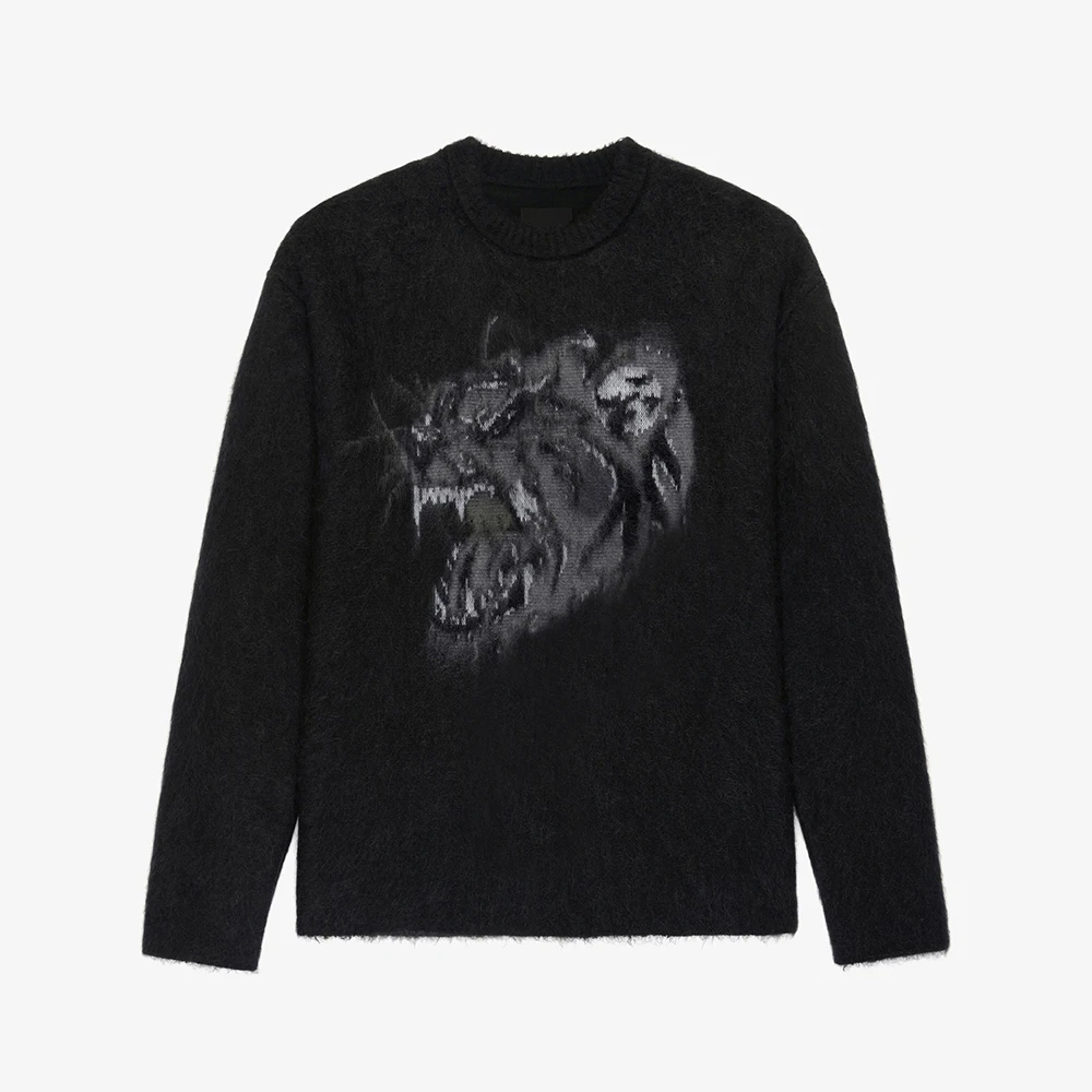 

NIGO свитер из хлопка и мохера С Рисунком Тигра # nigo9622