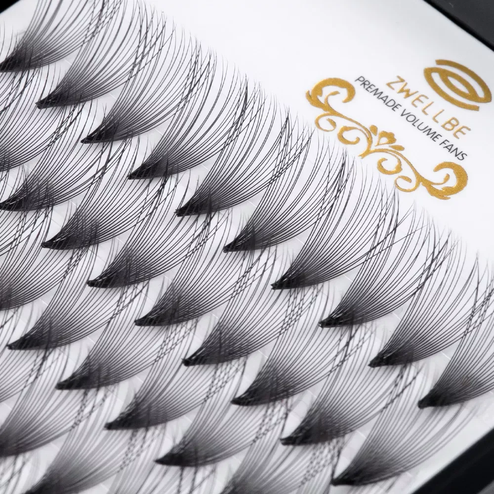 

12lines Premade Russian Volume Fans 3D/4D/5D/6D/7D/8D/9D/10D/20D Eyelashes Short Stem Lash Pre made Eyelash Extensions Supplies