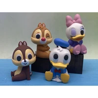 takara tomy genuine daisy duck and donald duck chip n dale minnie mouse mickey mouse action figure cartoon model toys