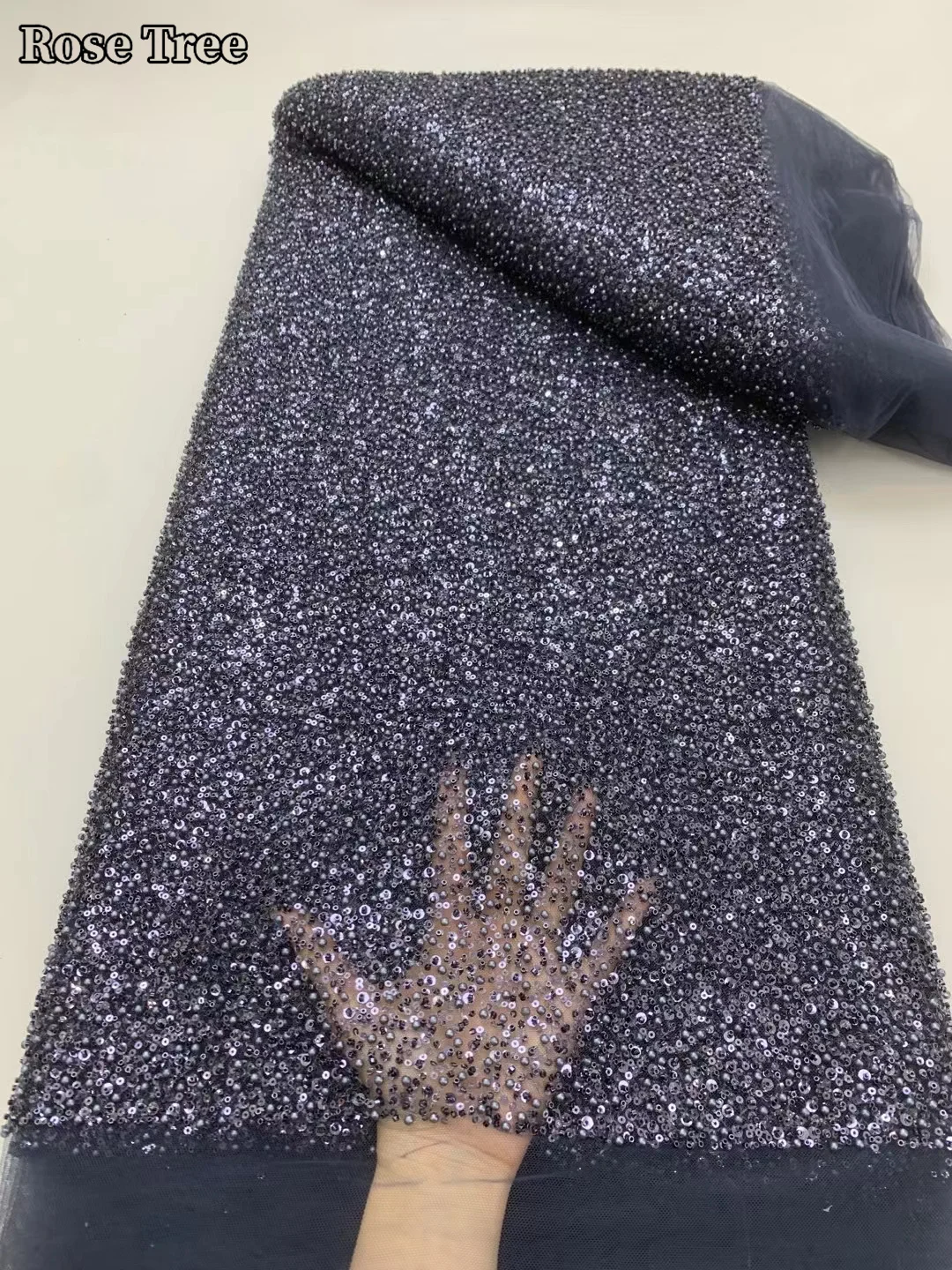 Роскошные нигерийские бусины ручной работы кружевная ткань 2024