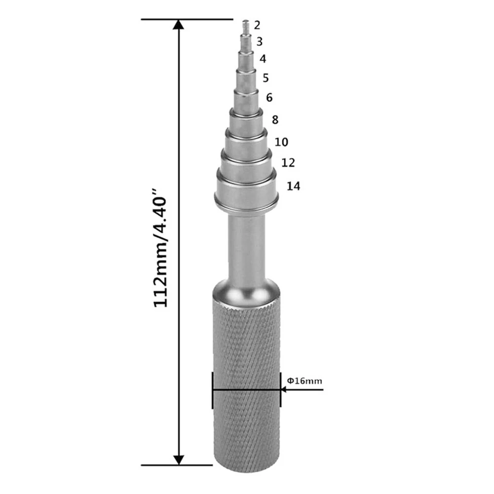 

Bearing Install Tools Remove Tool Versatile RC Car Tool for Bearing Installation and Removal Sizes 2mm to 14mm