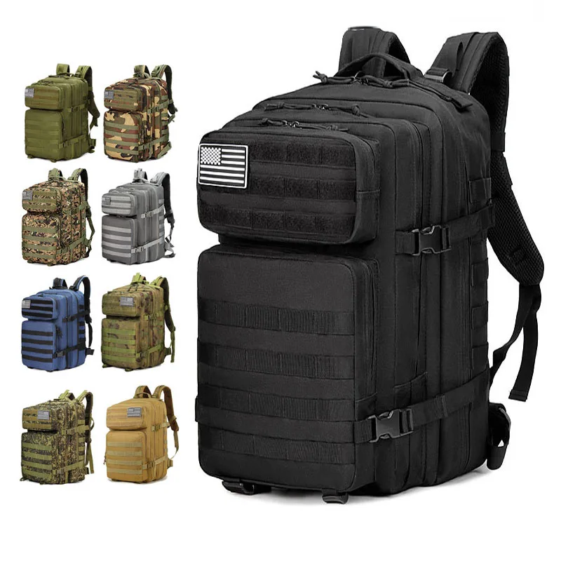 

Outdoor Sports Backpack Hunting Camo Nylon Backpack Large Capacity Men's Multi-pocket Camping Trip Multi-function Fishing Bag