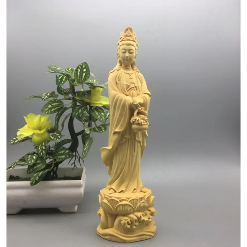 

Самшит искусственная сумка Avalokitesvara резьба по дереву поделки подарок счастья