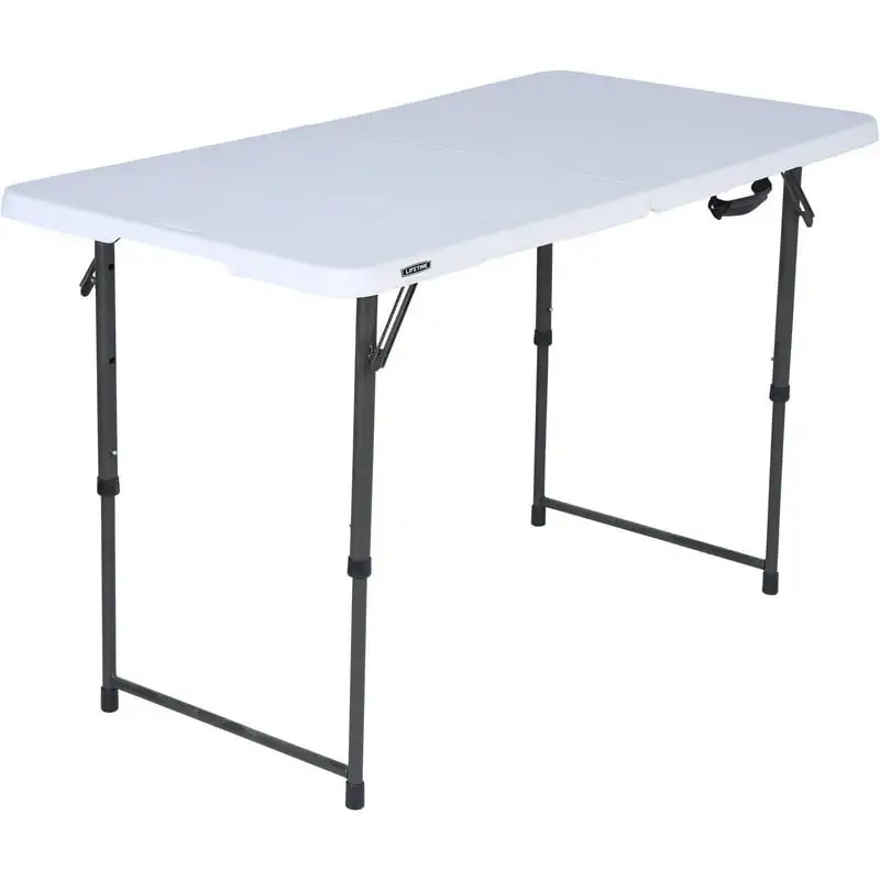 

4 Foot Fold-In-Half Table, White