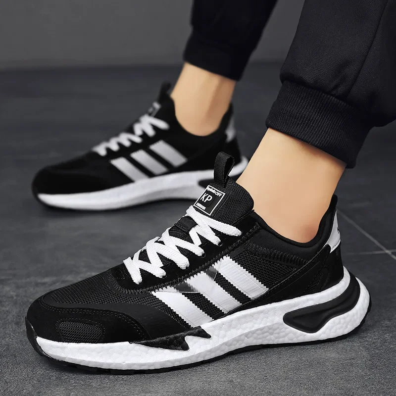 

Модные новые повседневные кроссовки Осень Корейская версия сто с сеточкой модные мужские кроссовки для старого папы кожаные кроссовки для бега