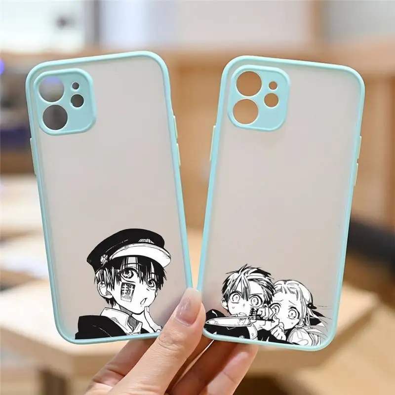 

Jamular Toilet Bound Hanako Kun anime Phone Case matte transparent For iphone 11 12 13 7 8 plus mini x xs xr pro max cover