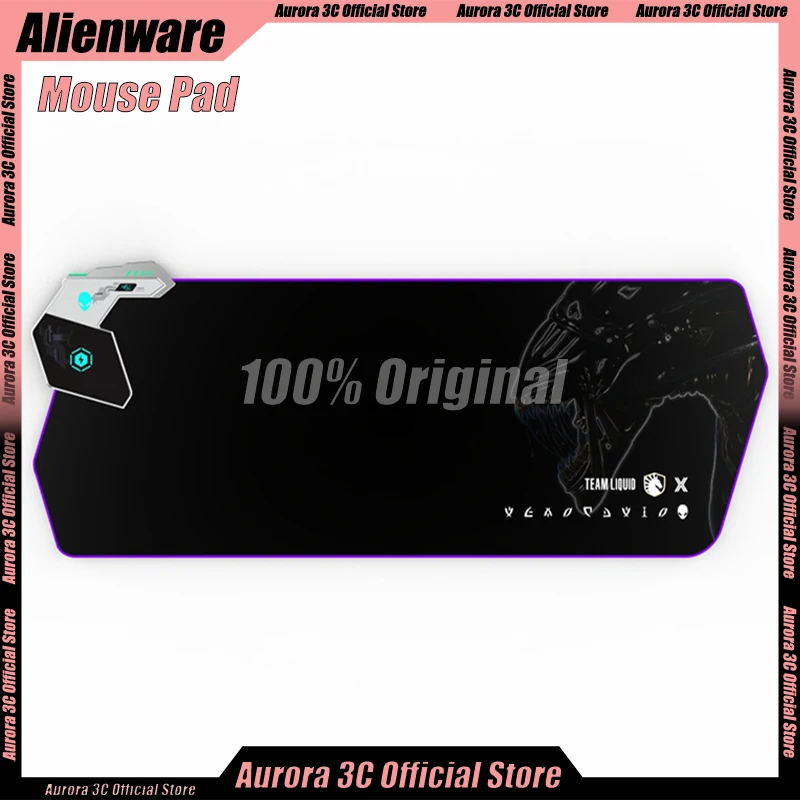 Коврик для мыши Alienware с беспроводной зарядкой настольный коврик Rgb-подсветкой 45