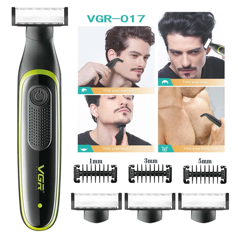 Professional Electric Shaver For Men Hair Trimmer Washable Beard Trimmer Rechargeable Electric Razor For Men Facial Body Shaving