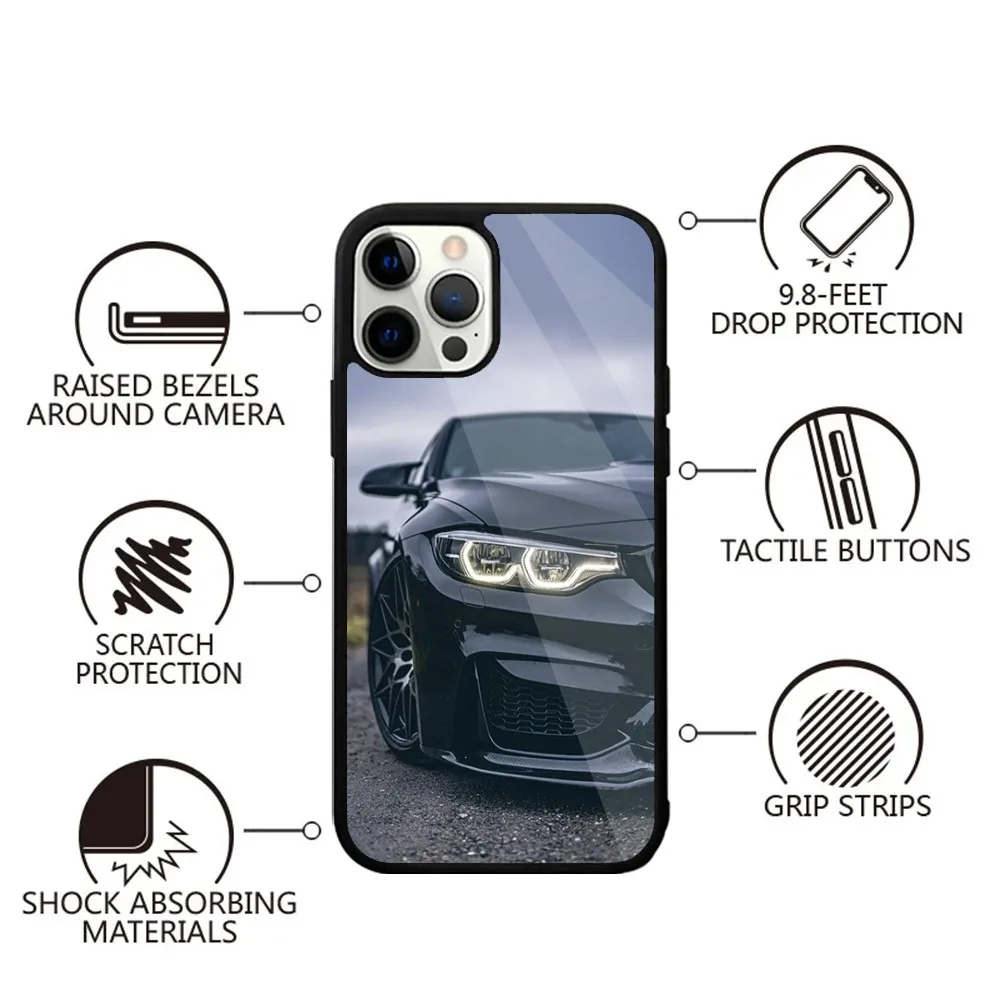 Спортивный крутой автомобильный белый чехол для телефона iPhone 15 14 13 12 11 Plus Pro Max Mini