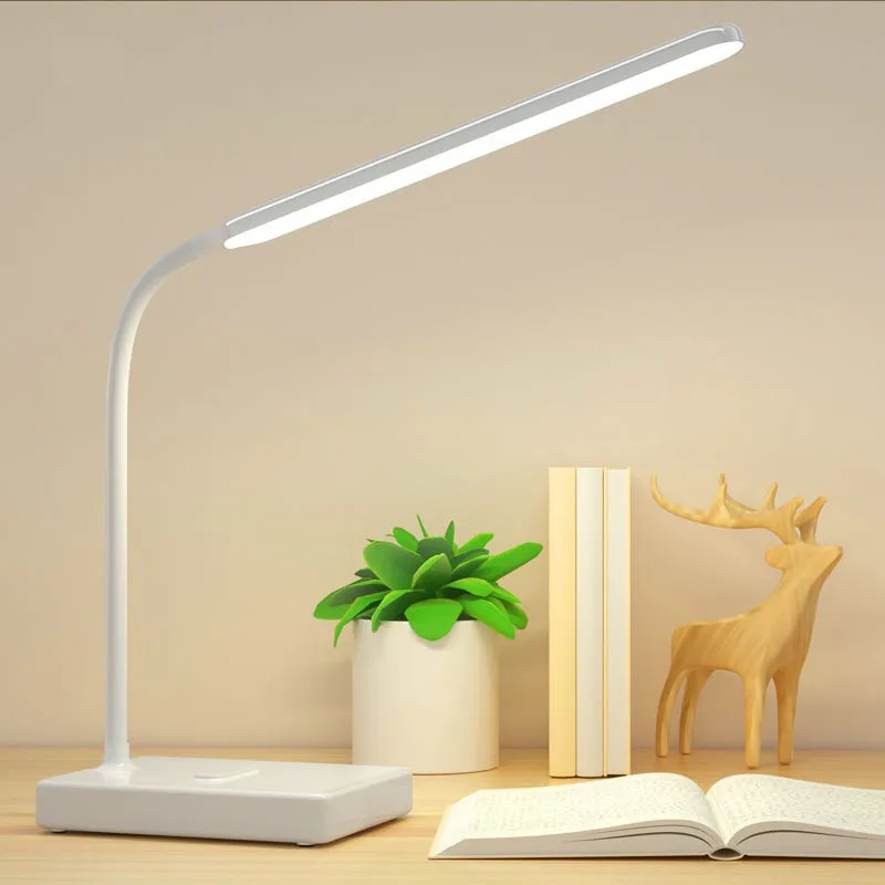 

led lamp student reading desk lamp gooseneck desktop foldable dimmable eye protection learning lamp gift USB night lamp