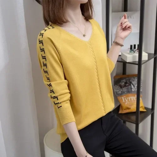 

Свободный свитер с длинным рукавом для беременных женщин Новая мода осень 2023 серый