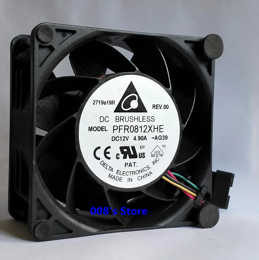 Новый радиатор кулер ЦП вентилятор для мотоцикла DC 12V 4.9A PFR0812XHE -BA77/-AG39/-CX39/-9H98 13000