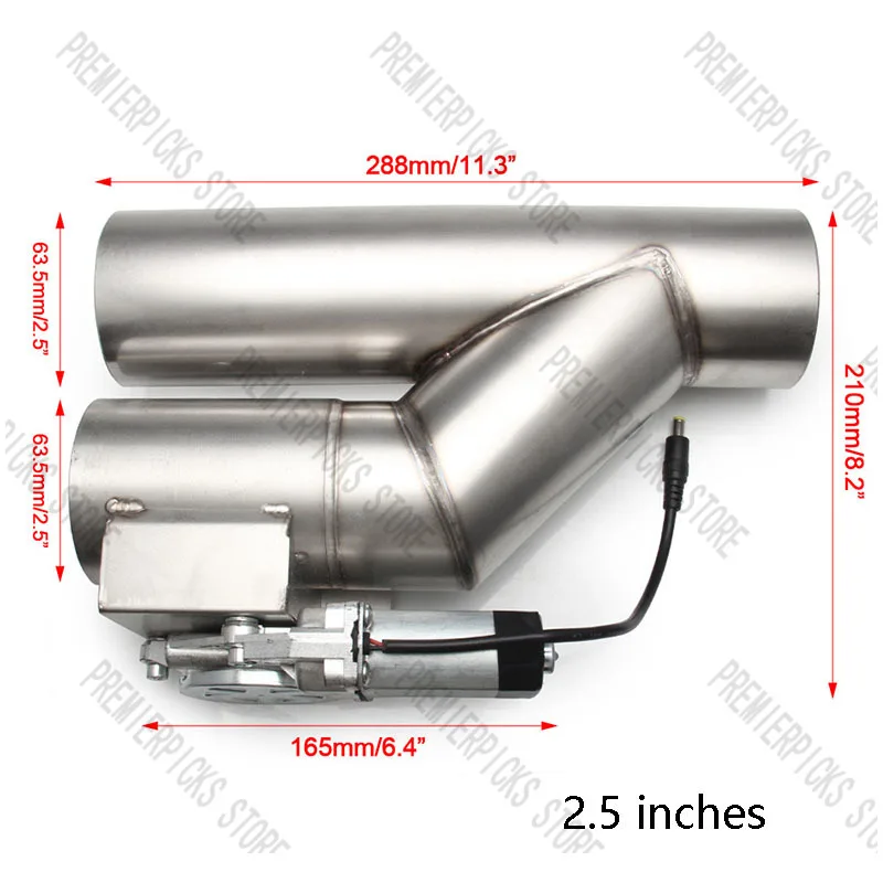 Новая выхлопная труба электронного управления из нержавеющей стали с одним