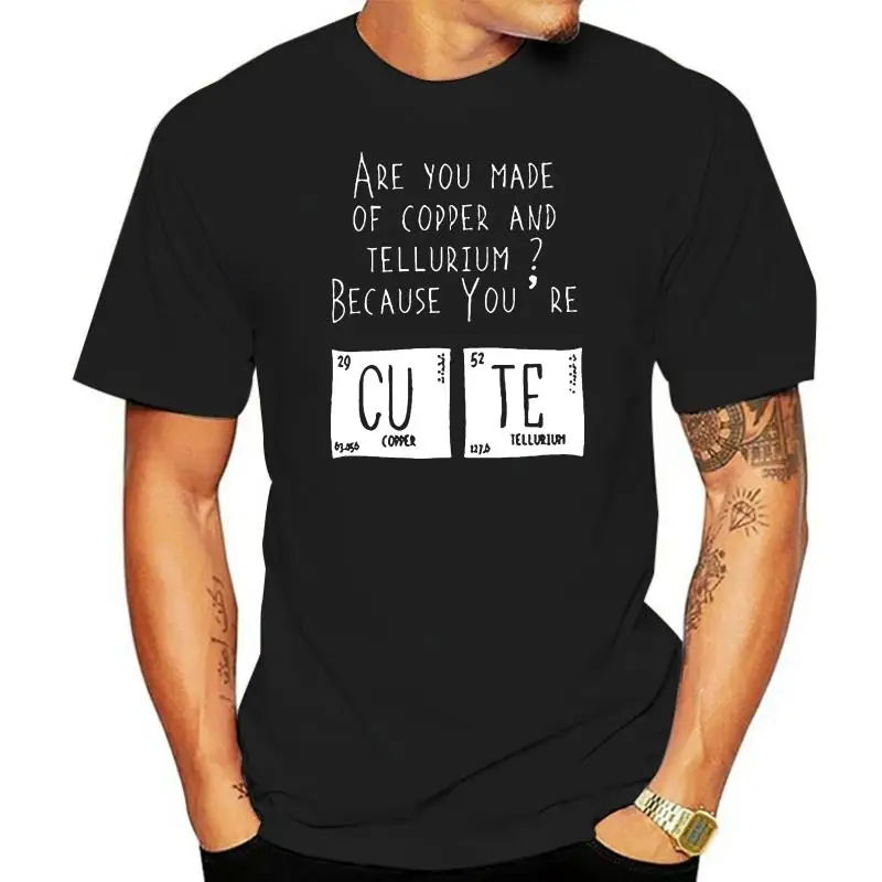 

Men's T-shirt Cartoon Fun Life Is Strange Warren Periodic Table Men's Print Cotton Men Printing Tshirt trend