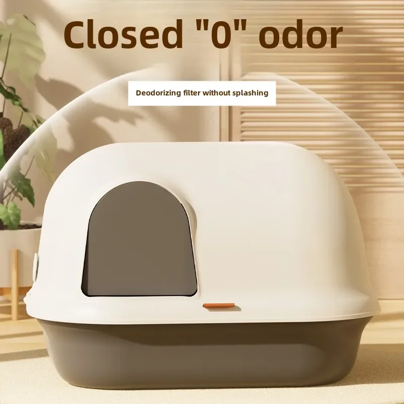 Ящик для кошачьего туалета полностью закрытый коридорный стиль большой лоток