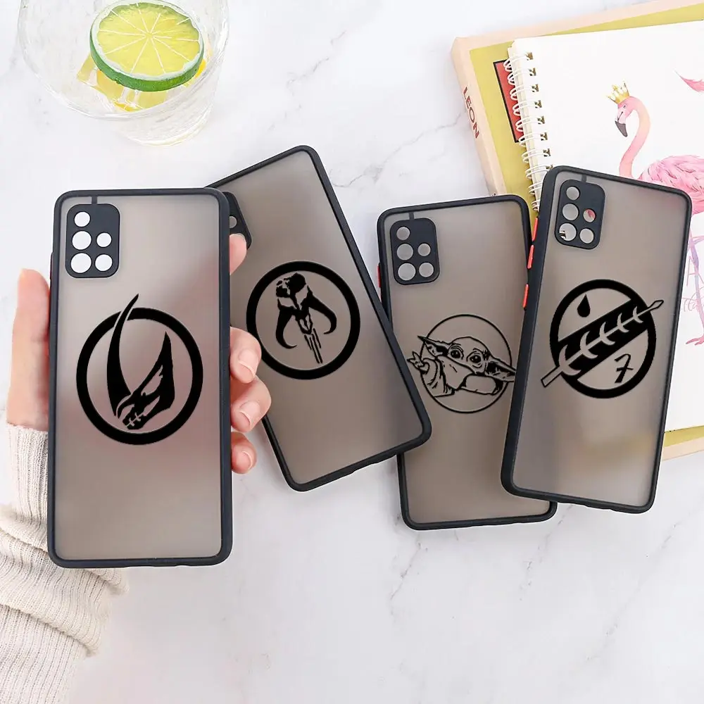 

M-Mandalorian-LOGO-S-Star-Wars-Baby-Y-Yodas Funda For Galaxy A13 Cases Samsung A52 A53 A72 A73 A23 A33 21S A52s A32 Matte Covers