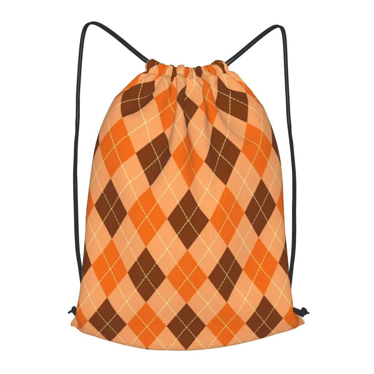 

Оранжевый и коричневый клетчатый рюкзак с Буйволом на шнурке, мужская спортивная сумка для тренажерного зала, тренировок, фитнеса, рюкзак в комплекте, рюкзак для йоги для женщин