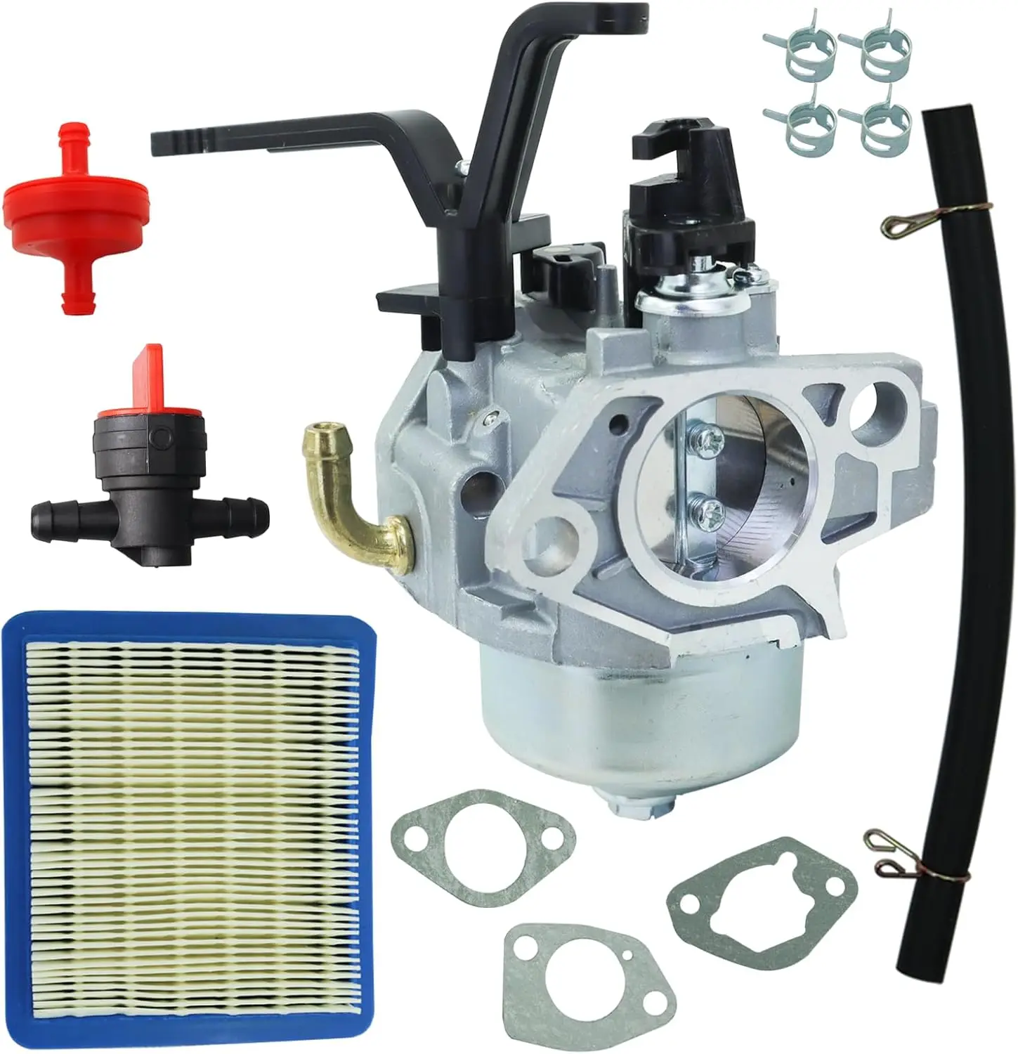 Фото Карбюратор Huayi 030594 для генераторов Troy Bilt 6250 Вт и 8500 Вт, 030594A, 030594, с воздушным фильтром и комплектом для обслуживания, совместимый с [номером модели, если применимо]. №1