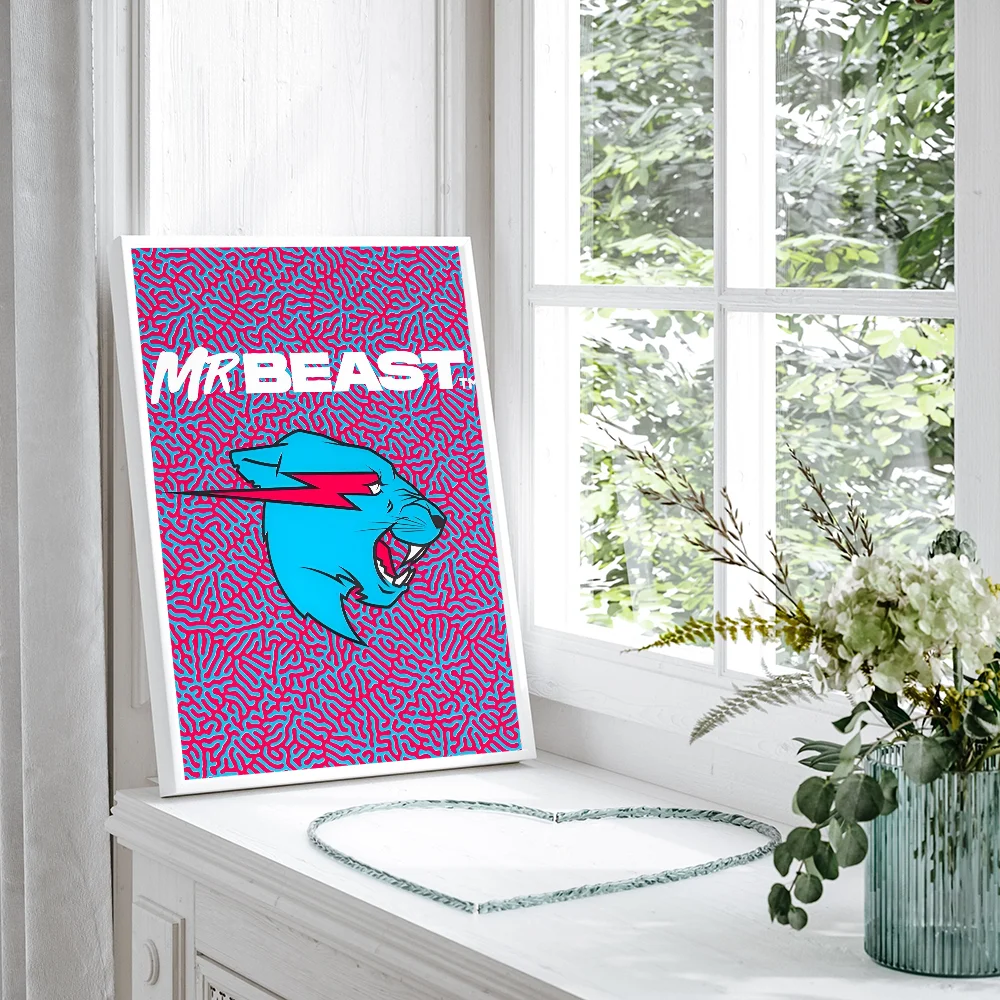 Игра Blogger M-MrBeast DIY липкий постер водостойкая бумажная наклейка кофейня бар