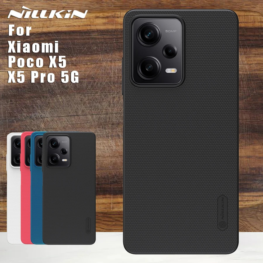 Чехол Nillkin для Xiaomi Poco X5 Pro, Супер Матовый Жесткий чехол из поликарбоната с полным покрытием на 360 градусов для Poco X5 5G