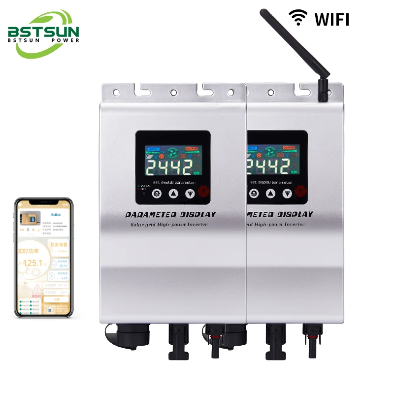 BSTSUN400W-1000W инвертор с солнечной сеткой MPPT 17-50 В постоянного тока в 120 В/220 В переменного тока, водонепроницаемый преобразователь IP60 для бытовой техники