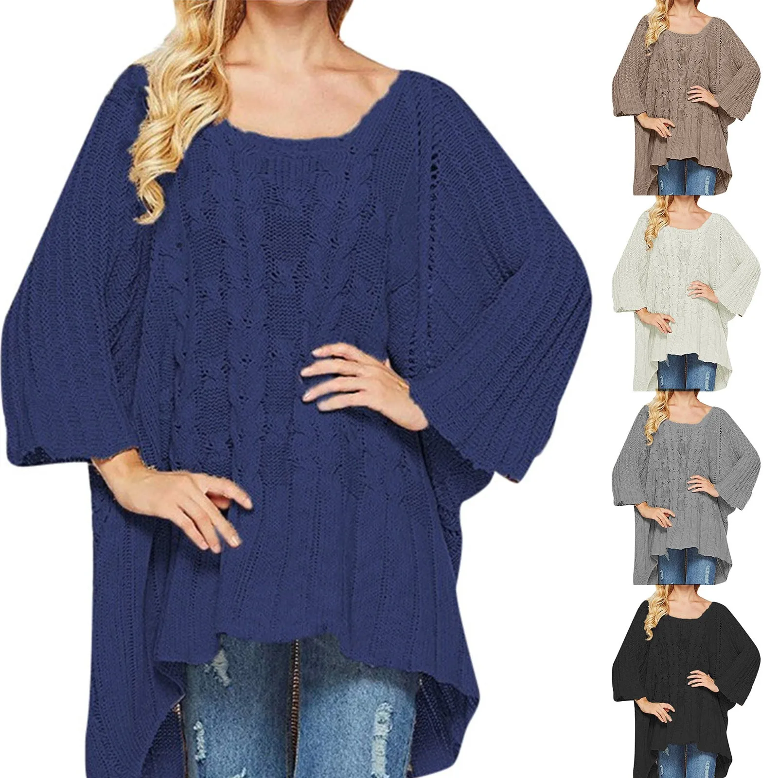 

Warm Winter Sweaters For Women Women's Knitwear Round Knitted Cardigan Sweater Knitwear Bottoming Shirt Knitted Wear Cardigan