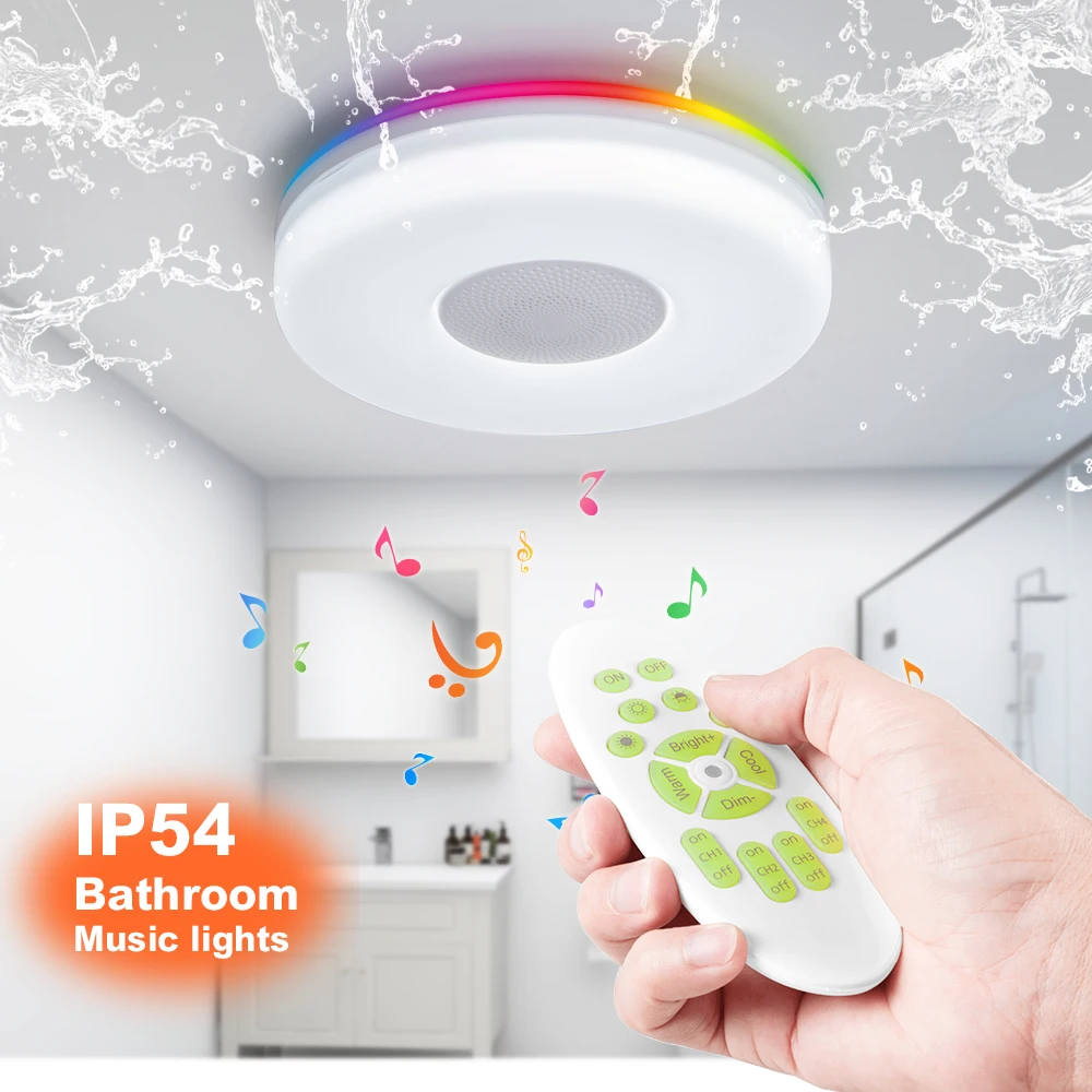 OFFDARKS современный светодиодный потолочный светильник с Умной музыкой Bluetooth